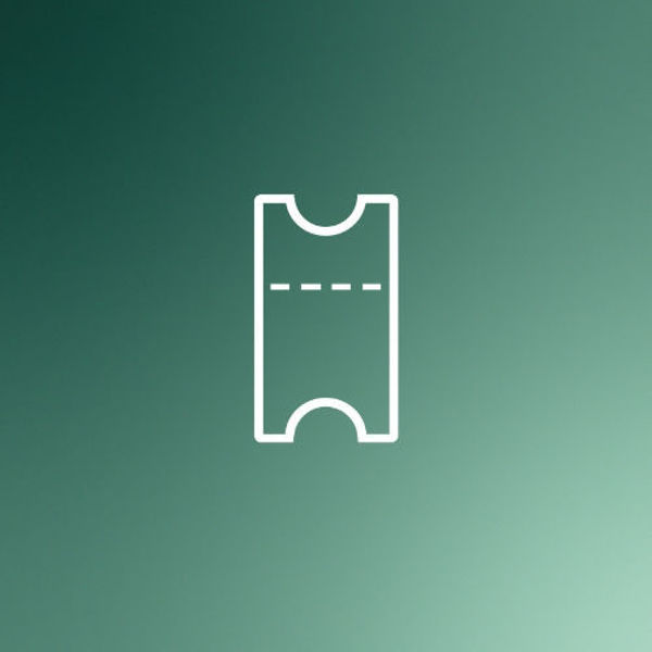 Grafisches Symbol, das ein Ticket darstellt.